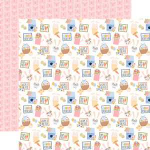 Echo Park Bunnies & Baskets Girl 12X12 Bunnies and Baskets