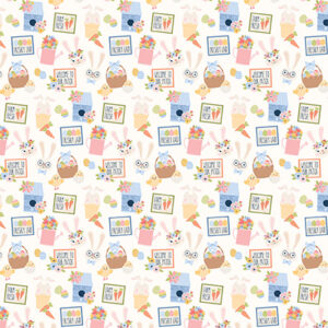 Echo Park Bunnies & Baskets Girl 12X12 Bunnies and Baskets