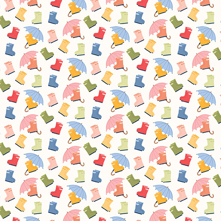 Echo Park Blossoms & Bees Girl 12X12 Rainy Day Essentials