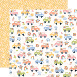 Echo Park Blossoms & Bees Girl 12X12 Spring Day Trucks