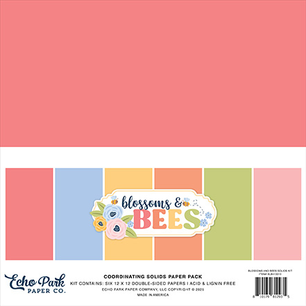 Echo Park Blossoms & Bees Solids Kit