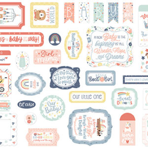 Echo Park Baby On Board Girl Ephemera