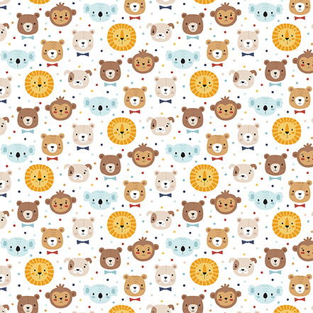 Echo Park Baby On Board Boy 12X12 Fuzzy Friends