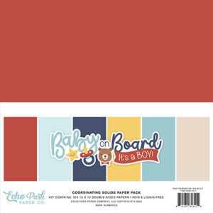 Echo Park Baby On Board Boy Solids Kit