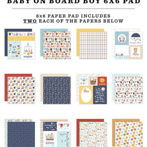 Echo Park Baby On Board Boy 6X6 Paper Pad
