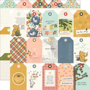 Simple Stories Say Cheese Classic Pooh 12X12 Tag Elements