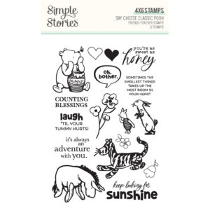 Simple Stories Say Cheese Classic Pooh Friends Forever Stamps