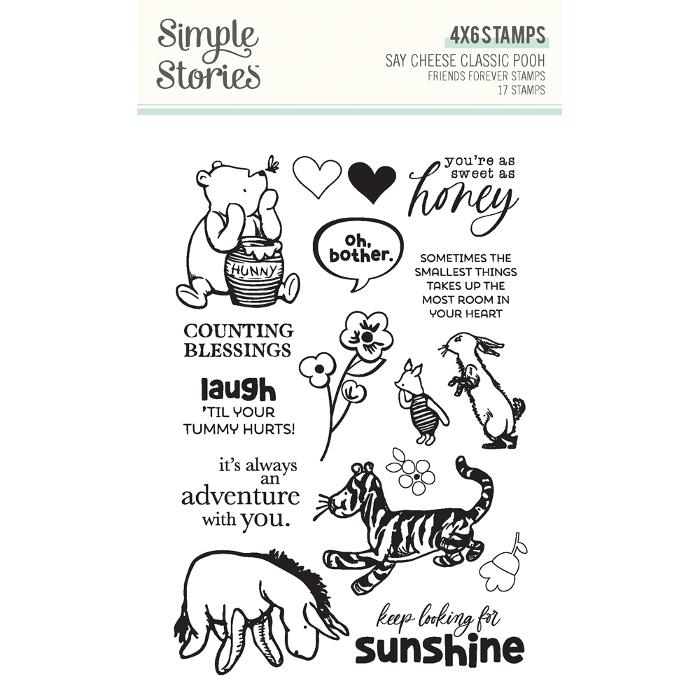Simple Stories Say Cheese Classic Pooh Friends Forever Stamps