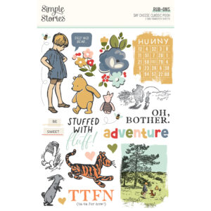Simple Stories Say Cheese Classic Pooh Rub Ons