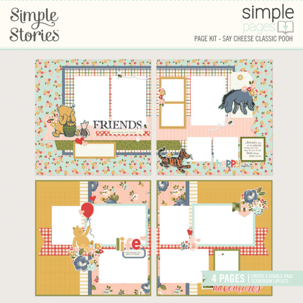 Simple Stories Say Cheese Classic Pooh Simple Pages Page Kit