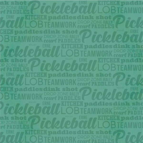 Simple Stories Pickleball 12X12 It's A Big Dill!