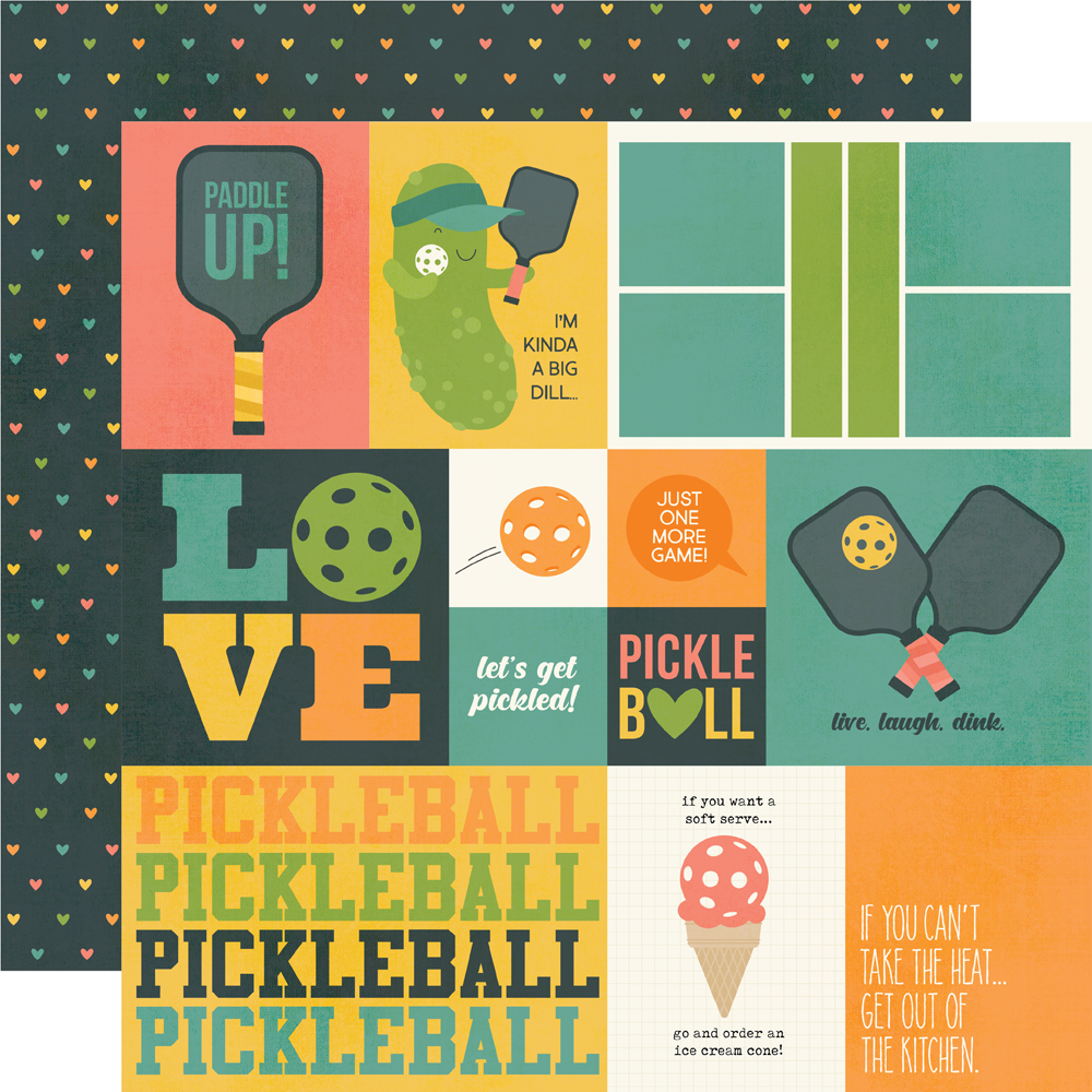 Simple Stories Pickleball 12 X12 Elements 1