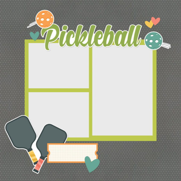 Simple Stories Pickleball Simple Pages Page Pieces