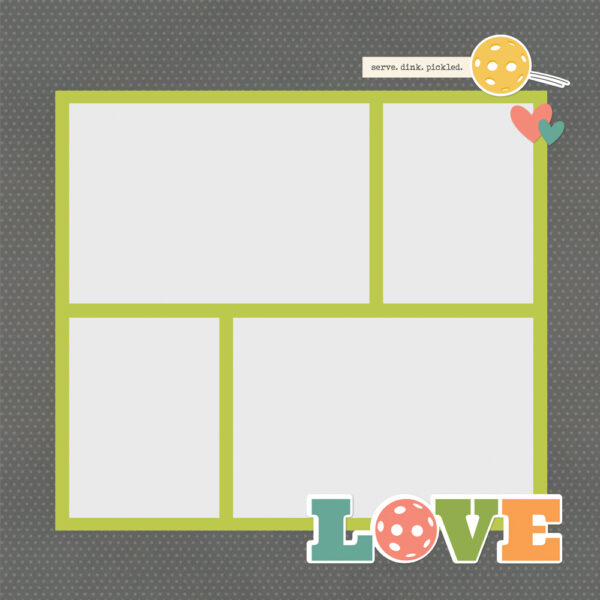 Simple Stories Pickleball Simple Pages Page Pieces