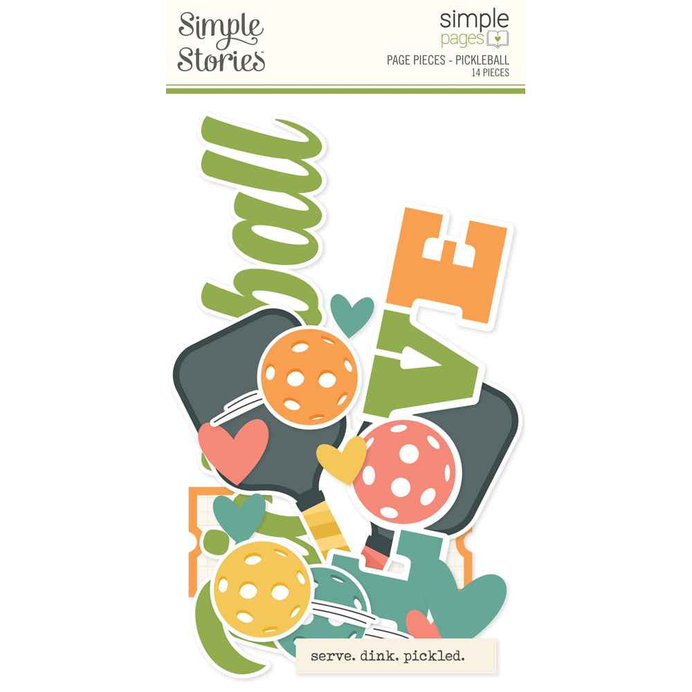 Simple Stories Pickleball Simple Pages Page Pieces