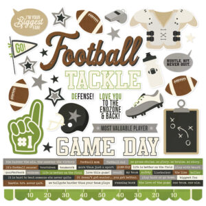 Simple Stories Football Cardstock Stickers