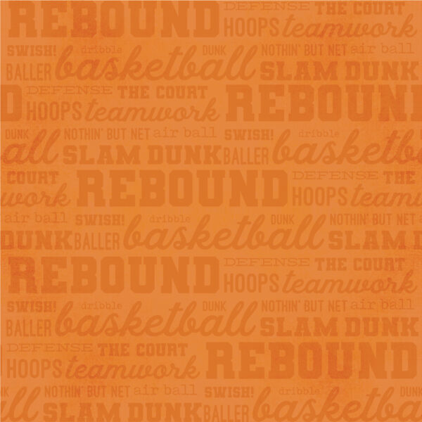 Simple Stories Basketball 12X12 Nothin' But Net