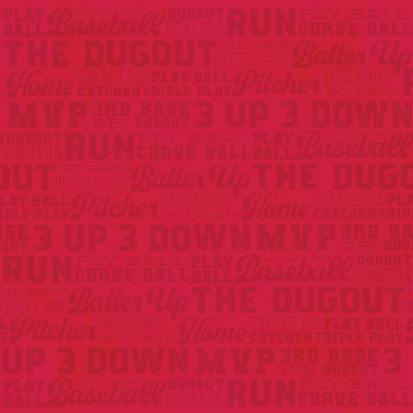 Simple Stories Baseball 12X12 Hey, Batter-batter!