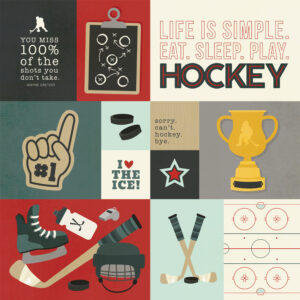 Simple Stories Hockey 12X12 Elements