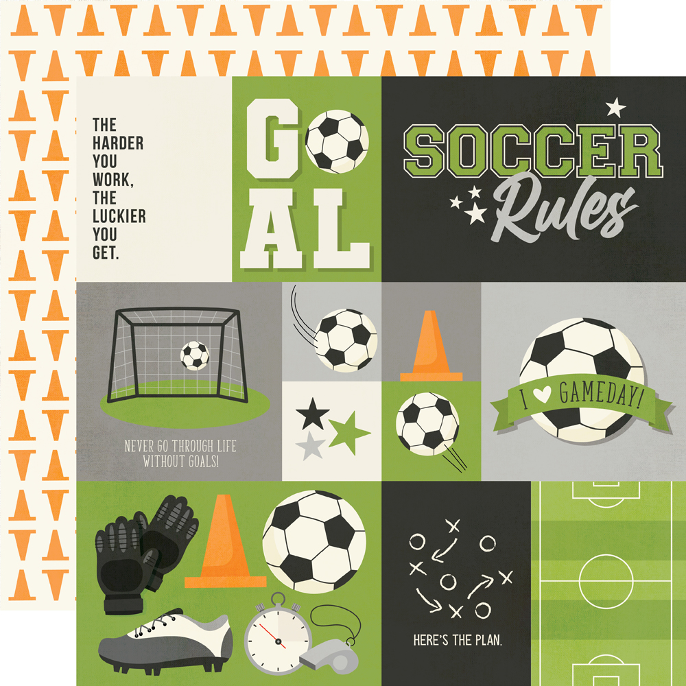 Simple Stories Soccer 12X12 Elements