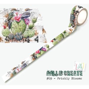 AALL CREATE WASHI PRICKLY BLOOMS