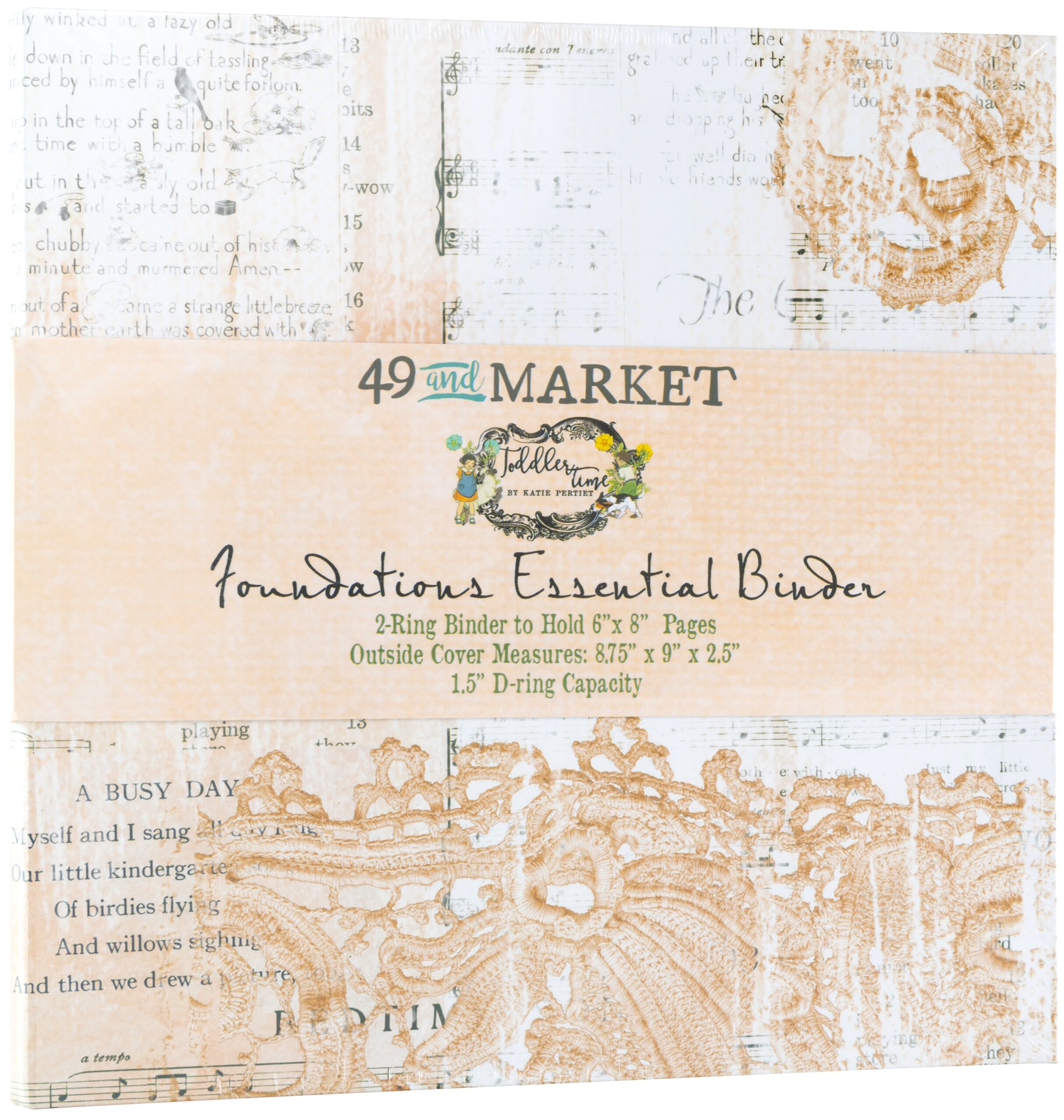 49 & Market Toddler Time Binder Coral