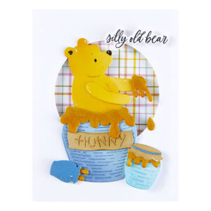 Spellbinders Pooh's Hunny Pot Etched Dies From the Say Cheese Classic Pooh Collection in Collaboration With Simple Stories