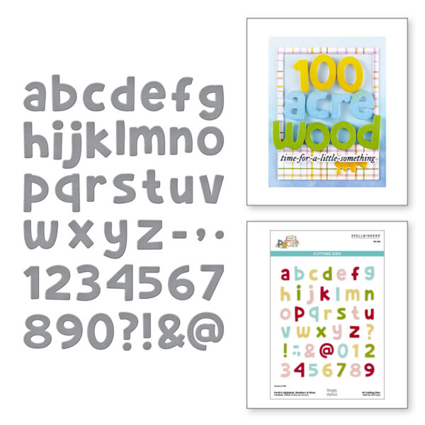 Spellbinders Pooh's Alphabet, Numbers & More Etched Dies From the Ssay Cheese Classic Pooh Collection in Collaboration With Simple Stories