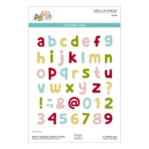 Spellbinders Pooh's Alphabet, Numbers & More Etched Dies From the Ssay Cheese Classic Pooh Collection in Collaboration With Simple Stories