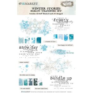 49 & MARKET VINTAGE BITS WINTER STORIES RUB ON