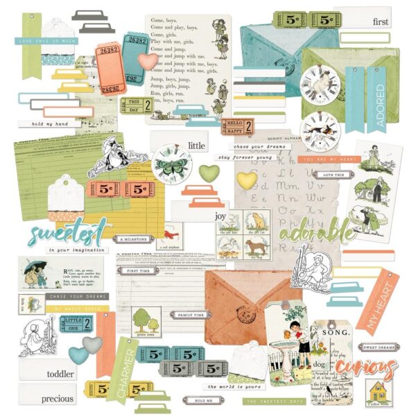 49 & MARKET TODDLER EPHEMERA BITS