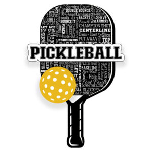 SCRAPBOOK CUSTOMS PICKLEBALL COLLAGE 6X6 LASER