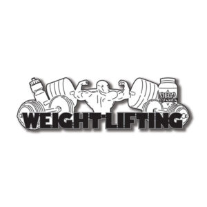 SCRAPBOOK CUSTOMS LASER WEIGHT LIFTING WORD