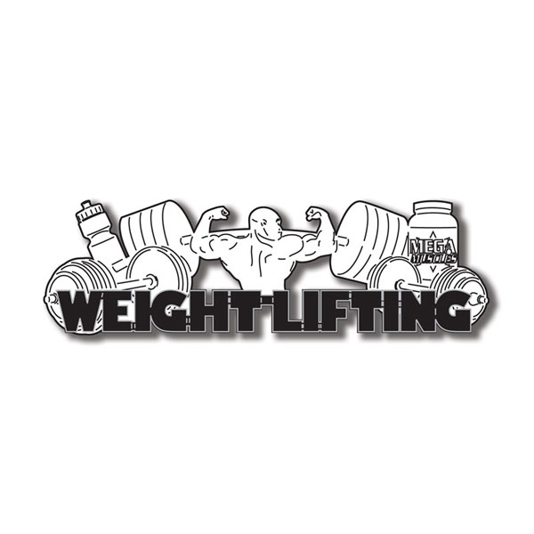 SCRAPBOOK CUSTOMS LASER WEIGHT LIFTING WORD