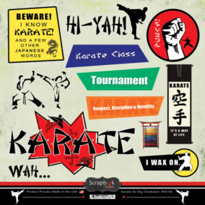 STAMPING STATION GO BIG CHIPBOARD KARATE