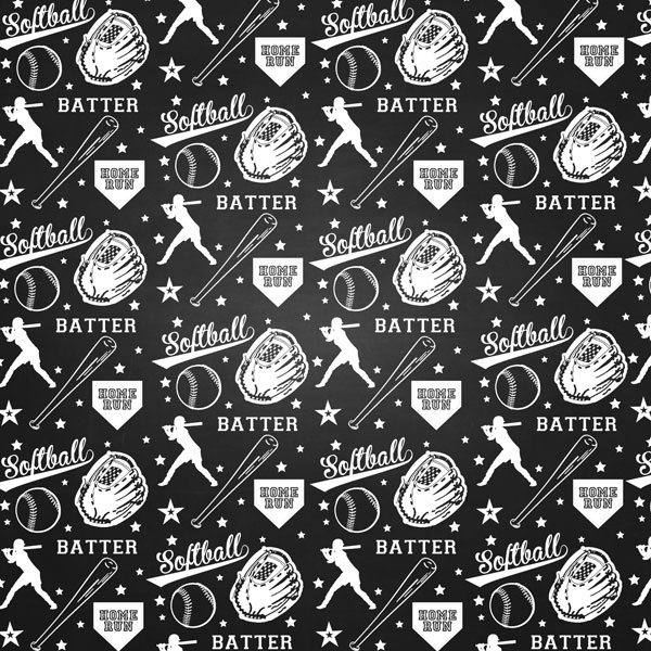 SCRAPBOOK CUSTOMS 12X12 LIFE SOFTBALL 2A