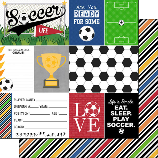 SCRAPBOOK CUSTOMS 12X12 LIFE SOCCER 1A SCRAPBOOK CUSTOMS 12X12 LIFE SOCCER 1A