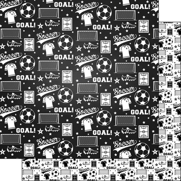 SCRAPBOOK CUSTOMS 12X12 LIFE SOCCER 2A