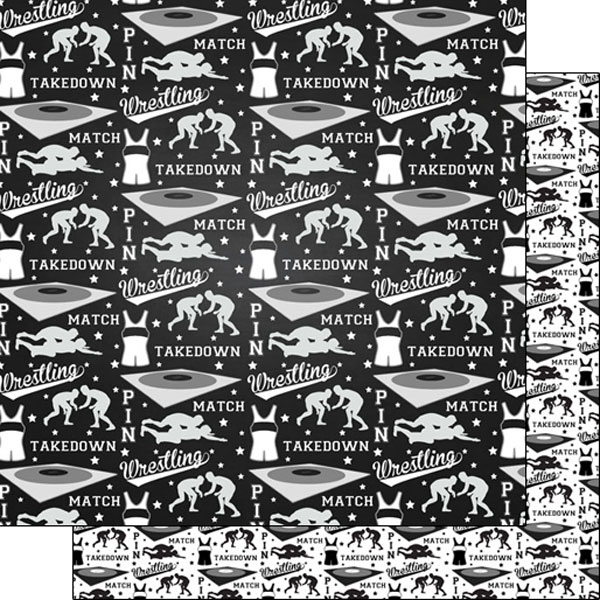 SCRAPBOOK CUSTOMS 12X12 LIFE WRESTLING 2