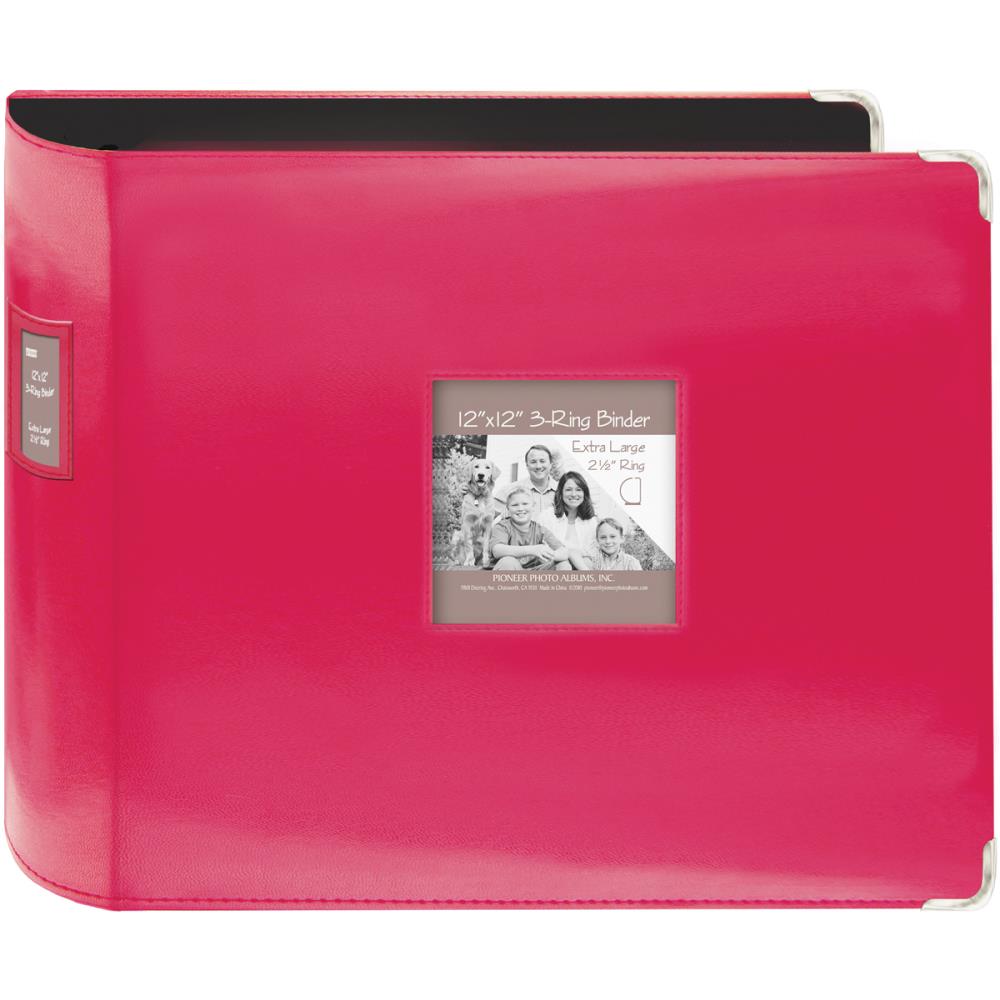 PIONEER 3 RING 12X12 SEWN FRAME BRIGHT PINK