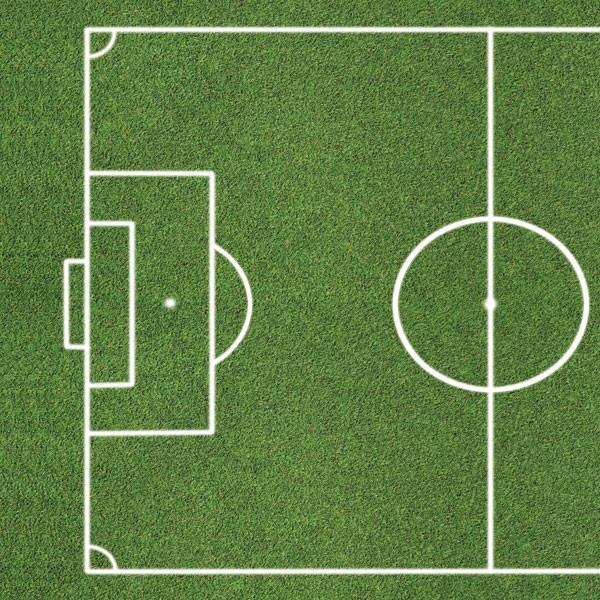 SCRAPBOOK CUSTOMS 12X12 SOCCER FIELD LEFT