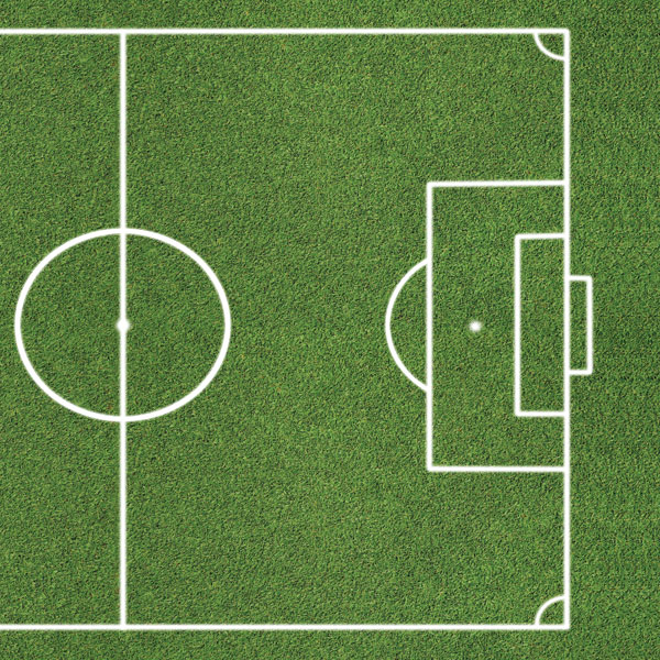 SCRAPBOOK CUSTOMS 12X12 SOCCER FIELD RIGHT