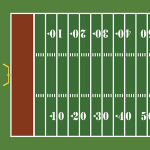SCRAPBOOK CUSTOMS 12X12 FOOTBALL FIELD LEFT
