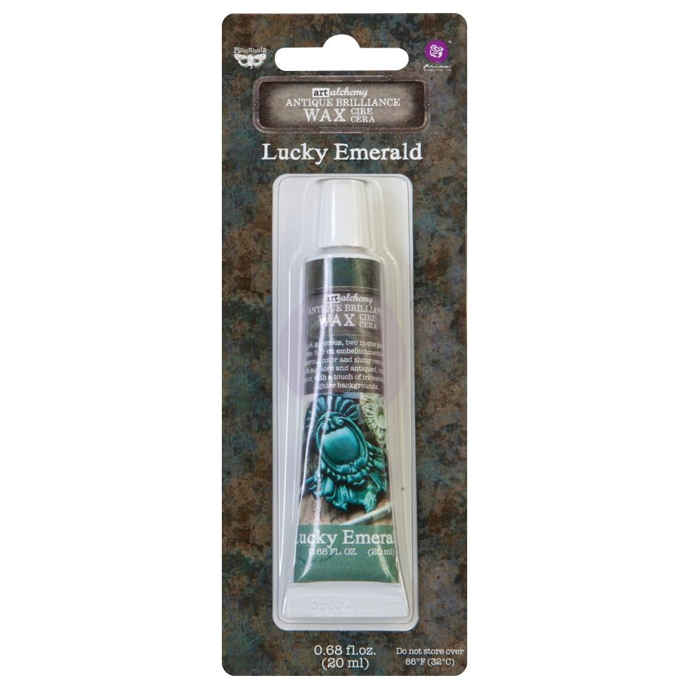 PRIMA ART ALCHEMY METALLIQUE WAX LUCK EMERALD