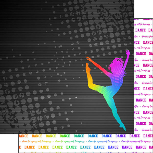 SCRAPBOOK CUSTOMS 12X12 NEON DANCE 2