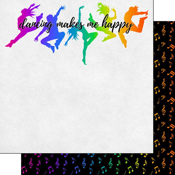 SCRAPBOOK CUSTOMS 12X12 NEON DANCE 3