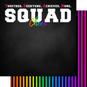 SCRAPBOOK CUSTOM 12X12 NEON CHEER 5