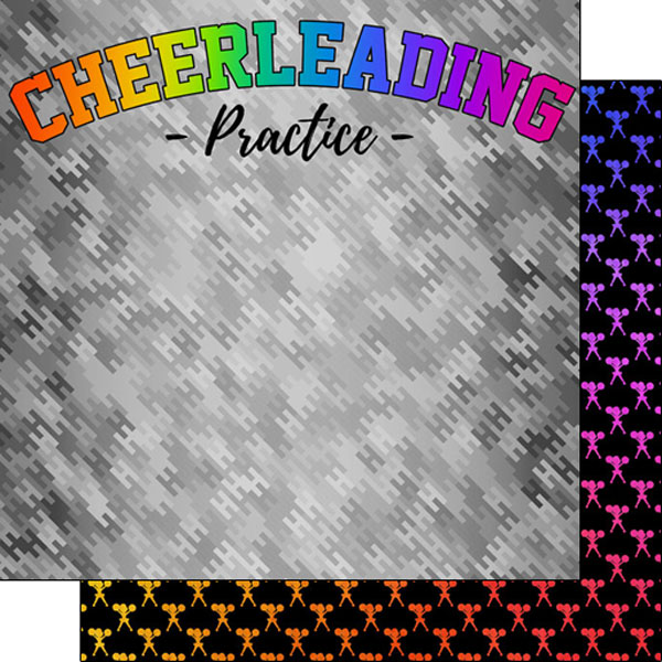 SCRAPBOOK CUSTOMS 12X12 NEON CHEER 3