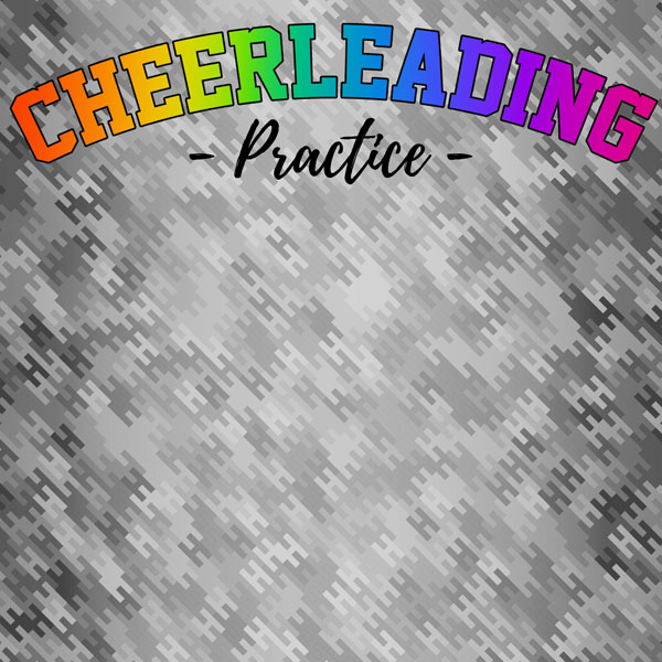 SCRAPBOOK CUSTOMS 12X12 NEON CHEER 3