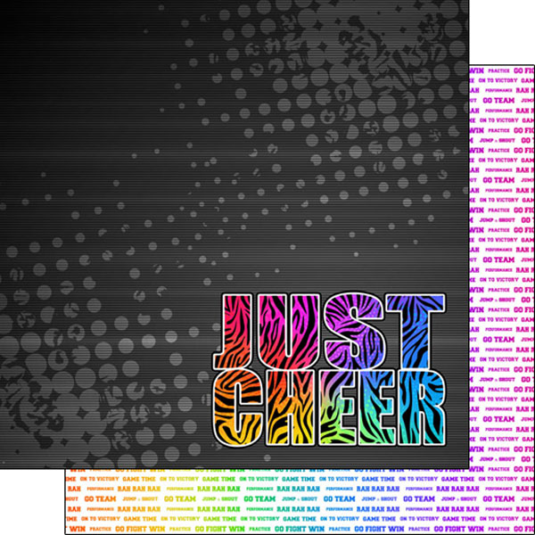 SCRAPBOOK CUSTOMS 12X12 NEON CHEER 2
